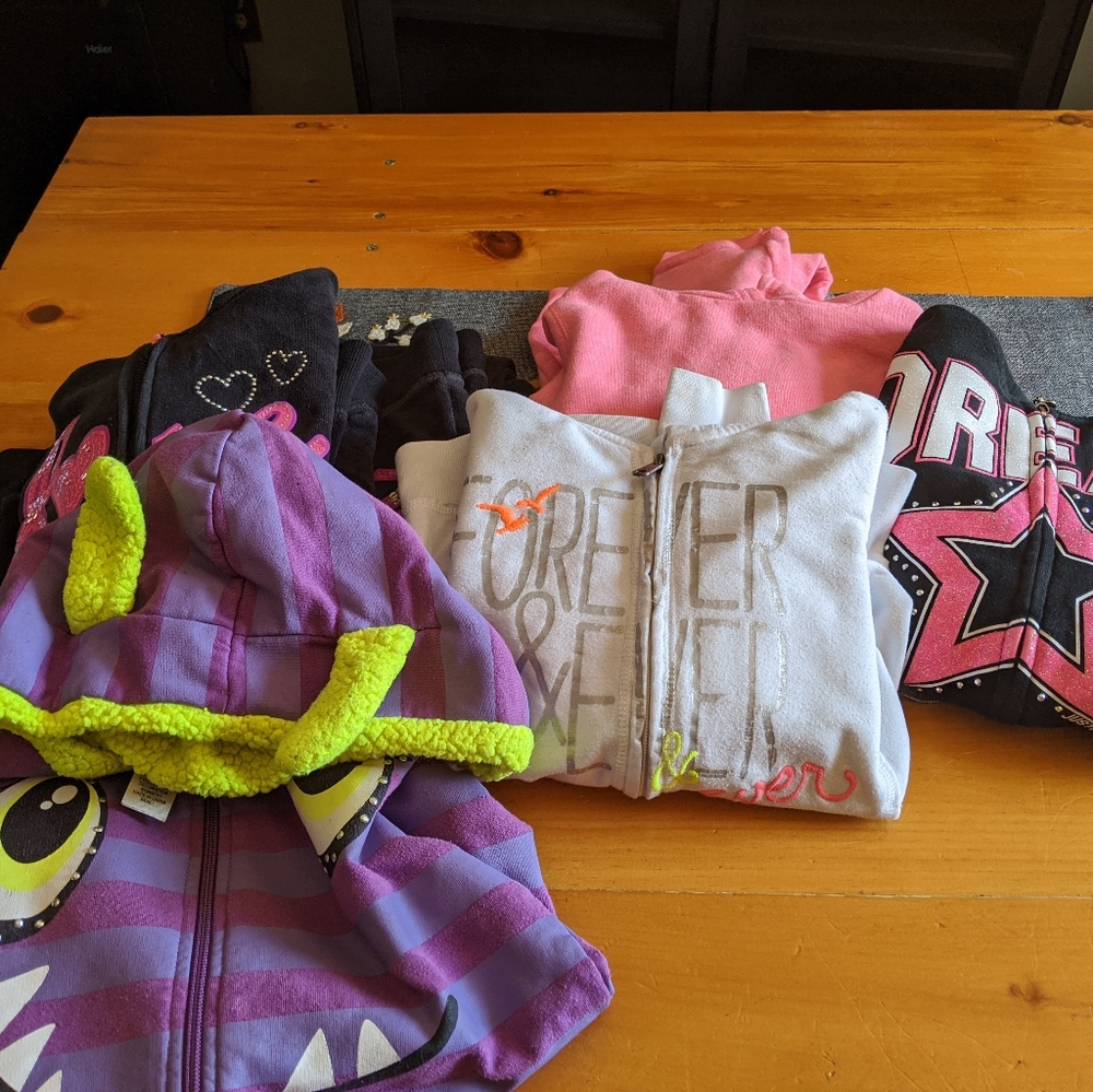 Lot of girls 7/8 hoodies